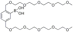 2,5-Di-(2,5,8,11,14-pentaoxapentadec-1-yl)benzeneboronic acid Structure