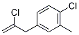 2-Chloro-3-(4-chloro-3-methylphenyl)prop-1-ene Structure