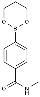 4-(1,3,2-Dioxaborinan-2-yl)-N-methylbenzamide 구조식 이미지