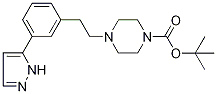 tert-Butyl 4-[3-(1H-pyrazol-5-yl)phenethyl]piperazine-1-carboxylate 구조식 이미지