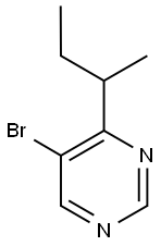 5-Bromo-4-(sec-butyl)pyrimidine 구조식 이미지