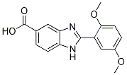 2-(2,5-Dimethoxyphenyl)-1H-benzimidazole-5-carboxylic acid Structure