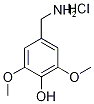 3,5-Dimethoxy-4-hydroxybenzylamine hydrochloride, (3,5-Dimethoxy-4-hydroxyphenyl)methylamine hydrochloride Structure