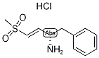 (2S,3E)-4-(Methylsulphonyl)-1-phenylbut-3-en-2-amine hydrochloride 구조식 이미지