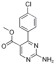 Methyl 2-amino-4-(4-chlorophenyl)pyrimidine-5-carboxylate 98% Structure