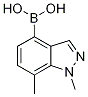 1,7-Dimethyl-1H-indazole-4-boronic acid Structure