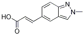 trans-3-(2-Methyl-2H-indazol-5-yl)prop-2-enoic acid Structure