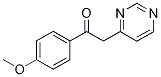 1-(4-Methoxyphenyl)-2-(pyrimidin-4-yl)ethan-1-one Structure