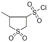 1,1-Dioxo-4-methyltetrahydrothiophene-3-sulphonyl chloride 구조식 이미지