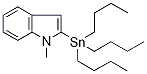 1-Methyl-2-(tributylstannyl)-1H-indole 구조식 이미지