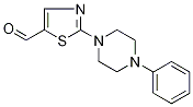 2-(4-Phenylpiperazin-1-yl)-1,3-thiazole-5-carboxaldehyde 구조식 이미지