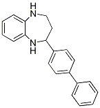 2-Biphenyl-4-yl-2,3,4,5-tetrahydro-1H-benzo[1,4][b]diazepine Structure