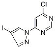 4-Chloro-6-(4-iodo-1H-pyrazol-1-yl)pyrimidine 98% Structure