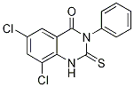 6,8-Dichloro-2,3-dihydro-3-phenyl-2-thioxo-1H-quinazolin-4-one Structure