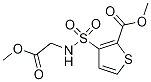 Methyl 3-{[(2-methoxy-2-oxoethyl)amino]sulphamoyl}thiophene-2-carboxylate Structure