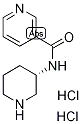 N-[(3S)-(Piperidin-3-yl)]pyridine-3-carboxamide dihydrochloride, (3S)-3-{[(Pyridin-3-yl)carbonyl]amino}piperidine dihydrochloride Structure