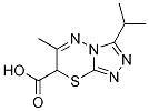 3-Isopropyl-6-methyl-7H-[1,2,4]triazolo[3,4-b][1,3,4]thiadiazine-7-carboxylic acid Structure