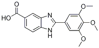 2-(3,4,5-Trimethoxyphenyl)-1H-benzimidazole-5-carboxylic acid 구조식 이미지