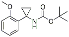 tert-Butyl [1-(2-methoxyphenyl)cycloprop-1-yl]carbamate, 2-{1-[(tert-Butoxycarbonyl)amino]cycloprop-1-yl}anisole Structure