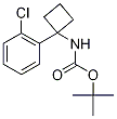 tert-Butyl [1-(2-chlorophenyl)cyclobut-1-yl]carbamate, 1-[(tert-Butoxycarbonyl)amino]-1-(2-chlorophenyl)cyclobutane Structure