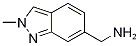 (2-Methyl-2H-indazol-6-yl)methylamine Structure