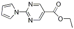 5-(Ethoxycarbonyl)-2-(1H-pyrrol-1-yl)pyrimidine, 1-[5-(Ethoxycarbonyl)pyrimidin-2-yl]-1H-pyrrole 구조식 이미지