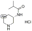 2-Methyl-N-[(3S)-(piperidin-3-yl)]propanamide hydrochloride, (3S)-3-Isobutyramidopiperidine hydrochloride, (3S)-3-(Isobutanoylamino)piperidine Structure