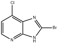 2-Bromo-4-chloro-7-azabenzimidazole Structure