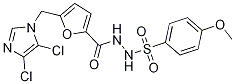 N'1-({5-[(4,5-dichloro-1H-imidazol-1-yl)methyl]-2-furyl}carbonyl)-4-methoxybenzene-1-sulphonohydrazide 구조식 이미지