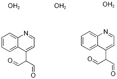 2-(Quinolin-4-yl)malondialdehyde sesquihydrate 구조식 이미지