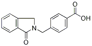 4-[(1,3-Dihydro-1-oxo-2H-isoindol-2-yl)methyl]benzoic acid Structure