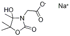 Sodium (4-hydroxy-2-oxo-4,5,5-trimethyl-1,3-oxazolidin-3-yl)acetate 구조식 이미지