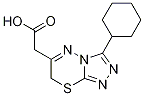 6-(Carboxymethyl)-3-cyclohexyl-7H-[1,2,4]triazolo[3,4-b][1,3,4]thiadiazine Structure