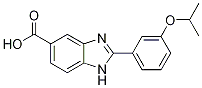 2-(3-Isopropoxyphenyl)-1H-benzimidazole-5-carboxylic acid 구조식 이미지