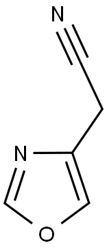 1,3-Oxazol-4-ylacetonitrile 구조식 이미지