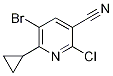 5-Bromo-2-chloro-6-cyclopropylpyridine-3-carbonitrile Structure