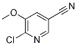 6-Chloro-5-methoxypyridine-3-carbonitrile, 2-Chloro-5-cyano-3-methoxypyridine Structure