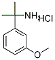 2-(3-Methoxyphenyl)propan-2-amine hydrochloride, 3-(2-Aminoprop-2-yl)anisole hydrochloride Structure