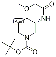 (3S)-1-(tert-Butoxycarbonyl)-3-[2-methoxy(acetylamino)]piperidine, tert-Butyl (3S)-3-(2-methoxyacetamido)piperidine-1-carboxylate 구조식 이미지