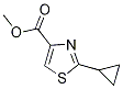 2-Cyclopropyl-4-(methoxycarbonyl)-1,3-thiazole Structure