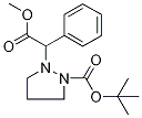 tert-Butyl 2-(2-methoxy-2-oxo-1-phenylethyl)pyrazolidine-1-carboxylate Structure