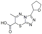 6-Methyl-3-(tetrahydrofuran-2-yl)-7H-[1,2,4]triazolo[3,4-b][1,3,4]thiadiazine-7-carboxylic acid Structure