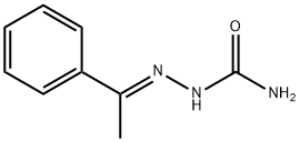 2-(1-Phenylethylidene)hydrazine-1-carboxamide 구조식 이미지