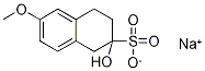 Sodium 2-hydroxy-6-methoxy-1,2,3,4-tetrahydronaphthalene-2-suphonate 구조식 이미지