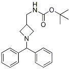 3-(Aminomethyl)-1-benzhydrylazetidine, 3-BOC protected 구조식 이미지