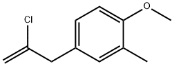 2-Chloro-3-(4-methoxy-3-methylphenyl)prop-1-ene Structure