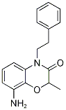 8-Amino-2-methyl-4-(2-phenylethyl)-2H-1,4-benzoxazin-3(4H)-one 구조식 이미지