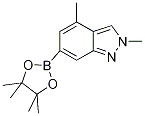 2,4-Dimethyl-6-(4,4,5,5-tetramethyl-1,3,2-dioxaborolan-2-yl)-2H-indazole Structure