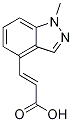trans-3-(1-Methyl-1H-indazol-4-yl)prop-2-enoic acid 구조식 이미지