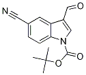 5-Cyano-1H-indole-3-carboxaldehyde, N-BOC protected Structure